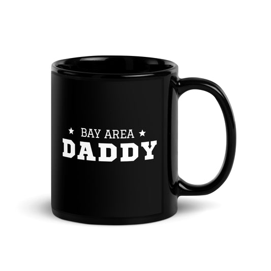 BA DADDY Black Glossy Mug