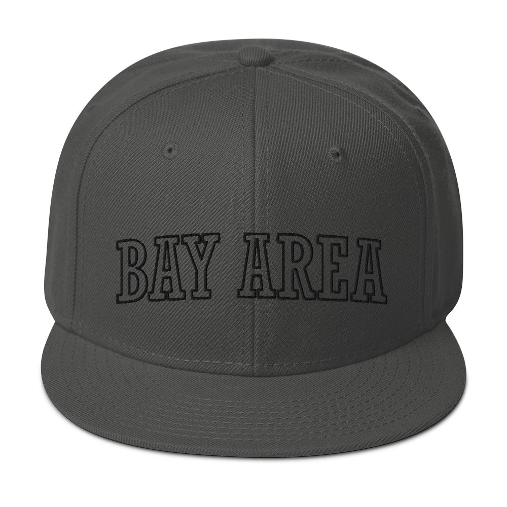BAY AREA Snapback Hat BLACK