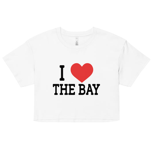 I HEART THE BAY Women’s crop top