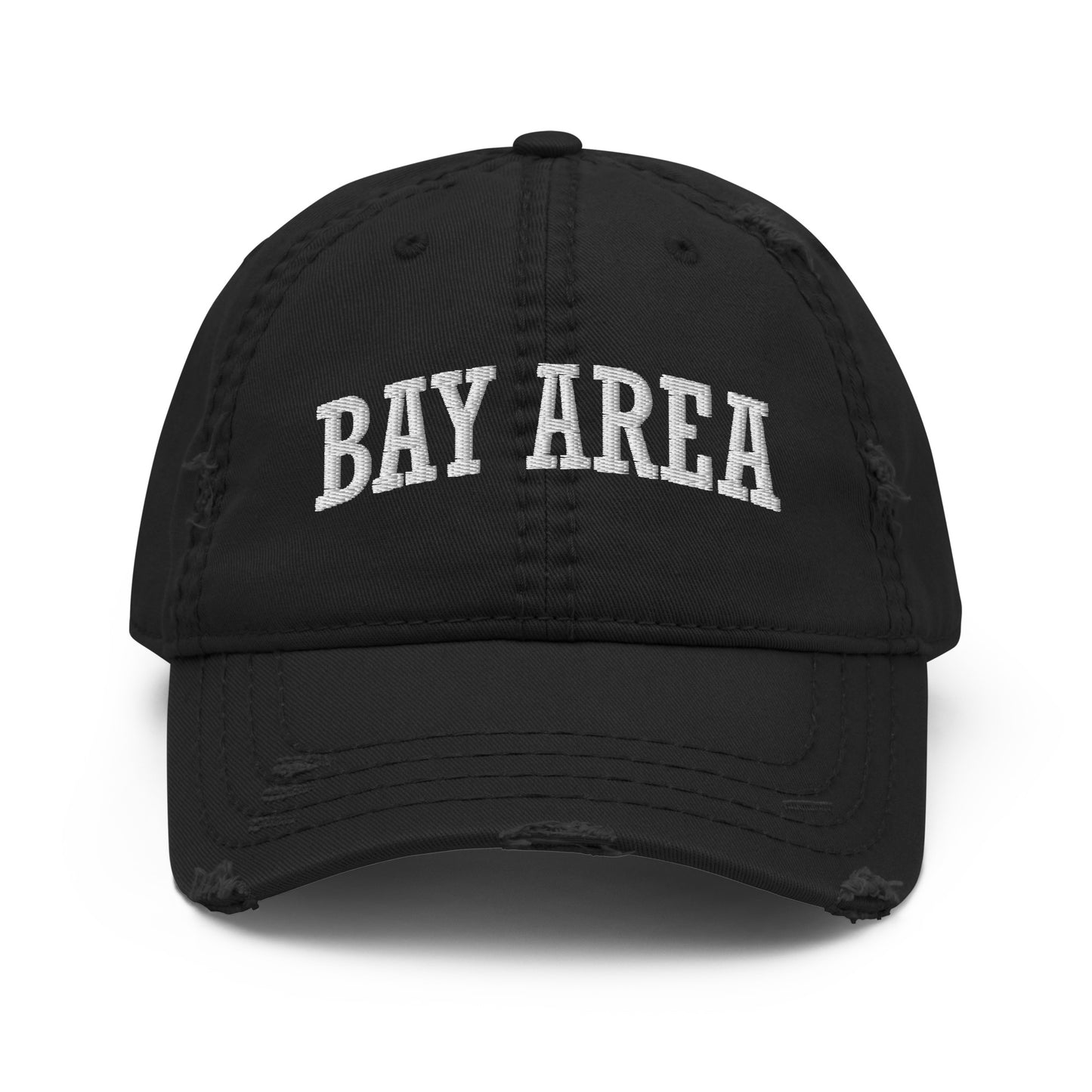 Solid BAY AREA distressed Dad Hat