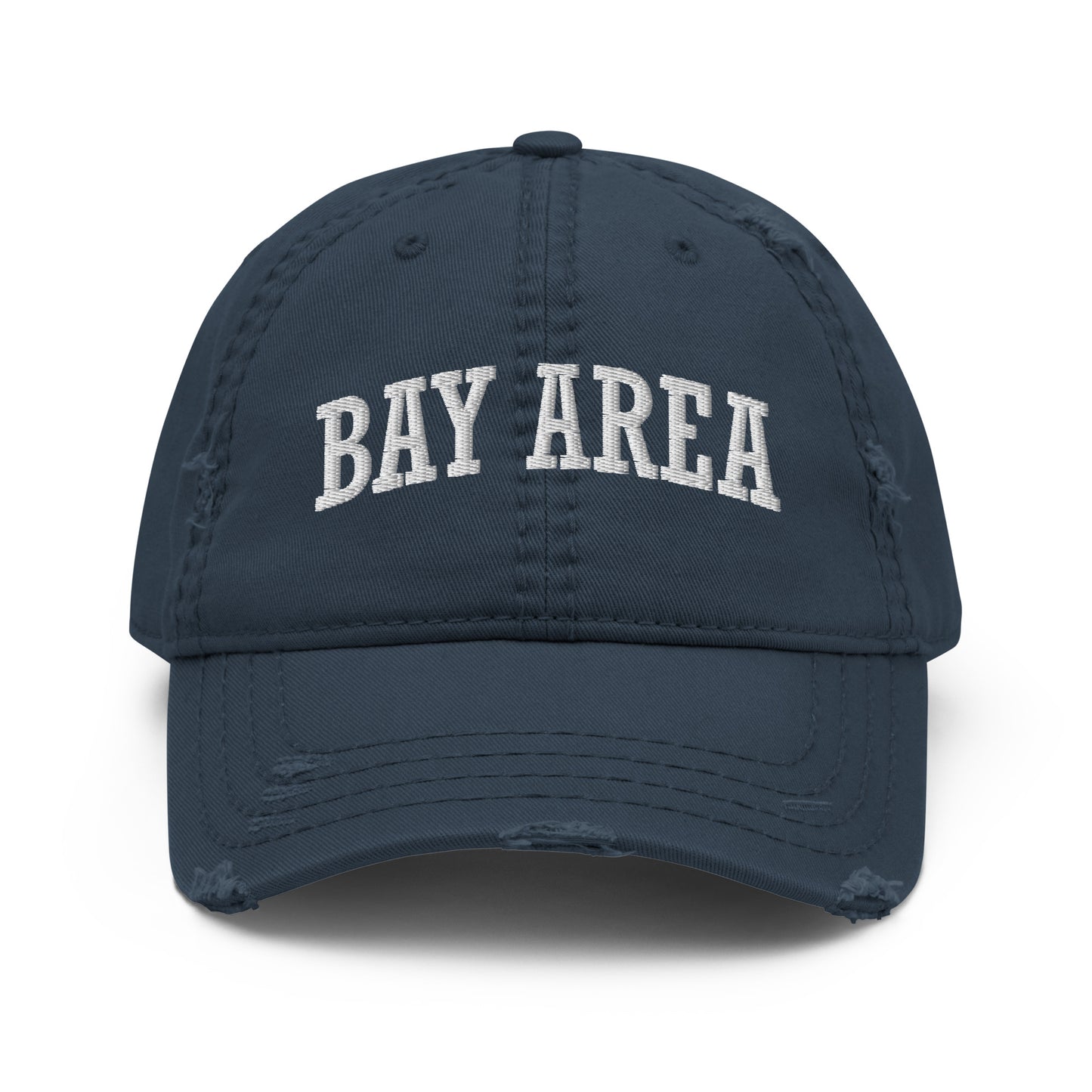 Solid BAY AREA distressed Dad Hat