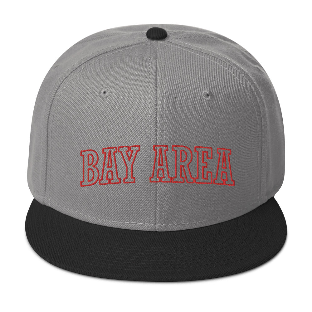 BAY AREA Snapback Hat RED