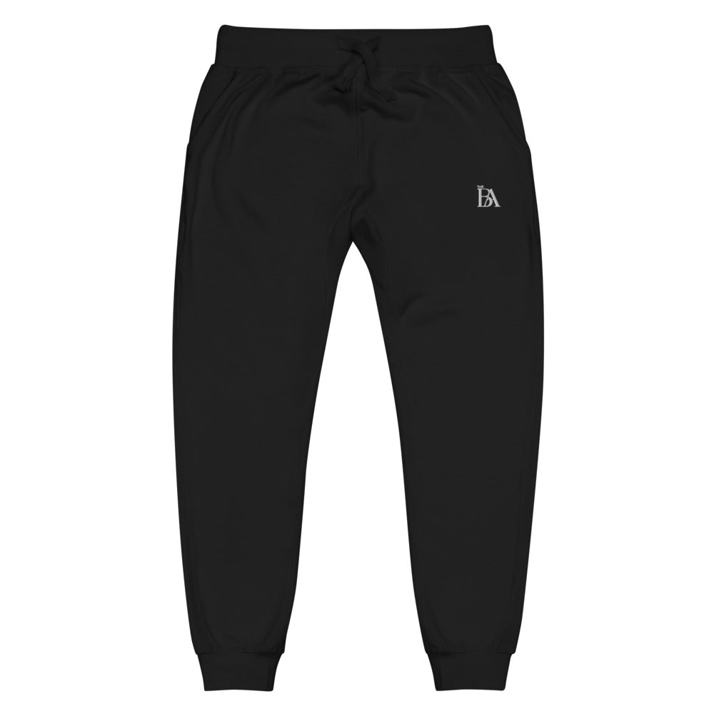 Unisex Embroidered BA fleece sweatpants