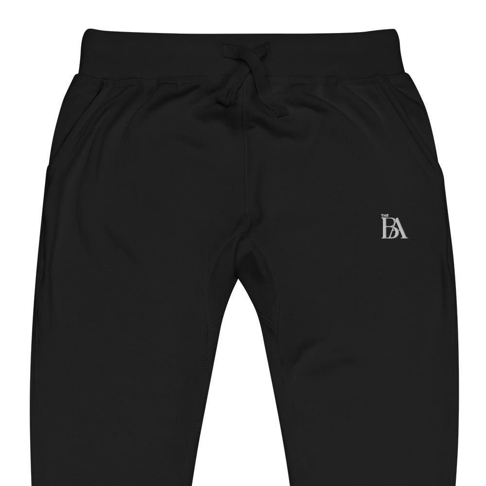 Unisex Embroidered BA fleece sweatpants